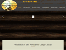 Tablet Screenshot of newrivergorgecabins.com
